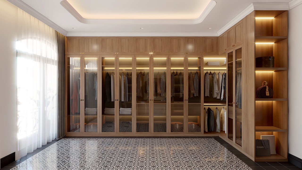 Tủ trang trí gỗ tự nhiên TT01